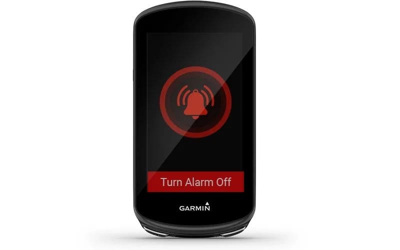 Garmin Jordan spec card (Edge 1030 plus bike alarm)