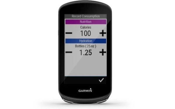 Garmin Jordan spec card (Edge 1030 plus nutrition hydration)