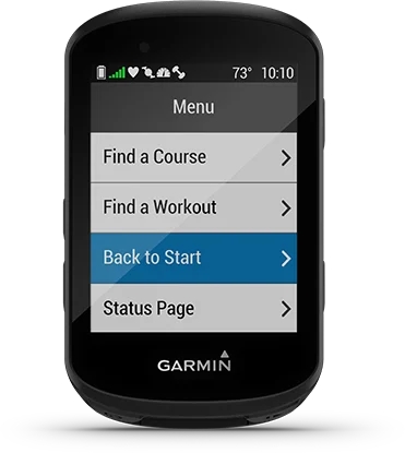 Garmin Jordan spec card (Edge 530 back to start)