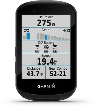 Garmin Jordan spec card (Edge 530 di2)