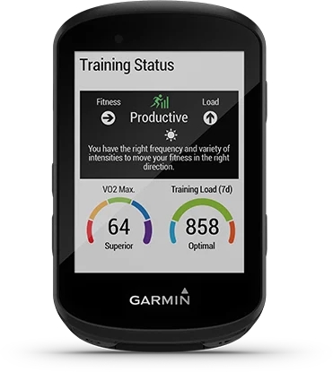 Garmin Jordan spec card (Edge 530 training status)