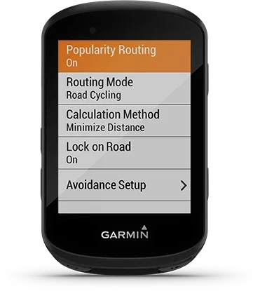 Garmin Jordan spec card (Edge 530 trendline)