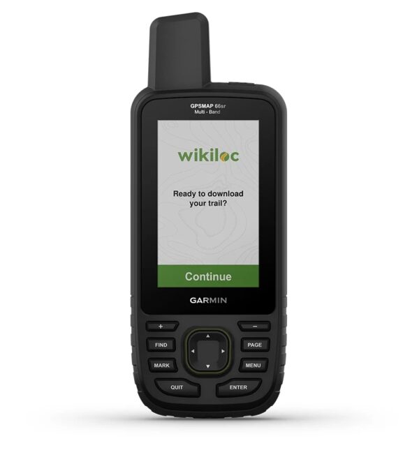 Garmin Jordan spec card (gpsmap 66i wikiloc)