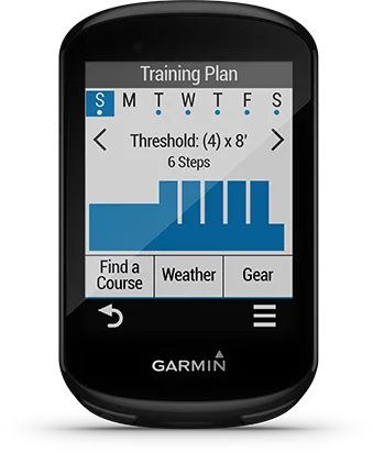 Garmin Jordan spec card (Edge 830 adv workouts)