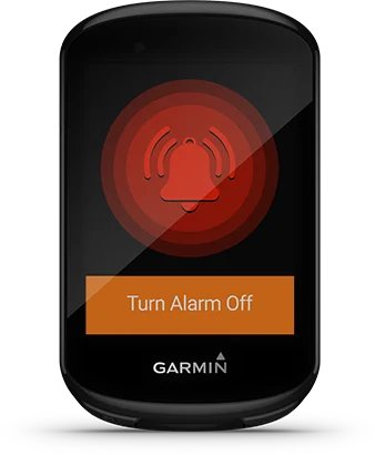 Garmin Jordan spec card (Edge 830 bike alarm)