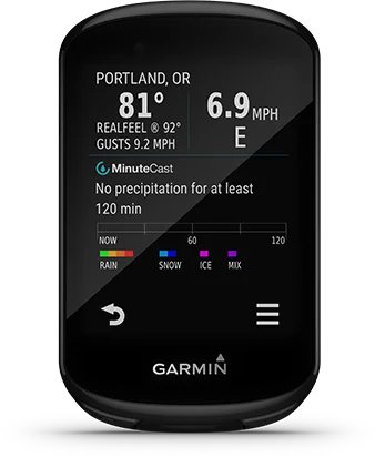 Garmin Jordan spec card (Edge 830 connect iq)