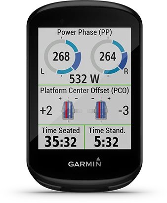 Garmin Jordan spec card (Edge 830 cycling dynamics)