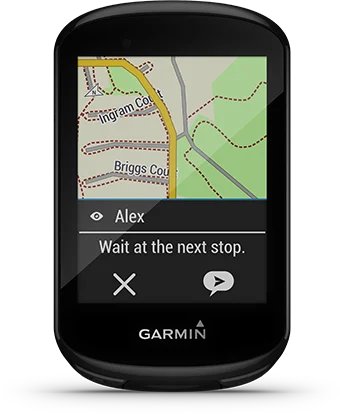 Garmin Jordan spec card (Edge 830 group msg)