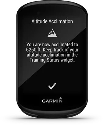 Garmin Jordan spec card (Edge 830 heat altitude)