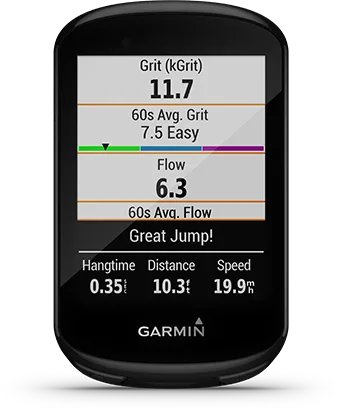 Garmin Jordan spec card (Edge 830 mtb dynamics)