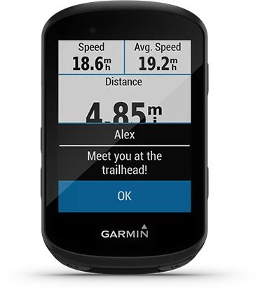 Garmin Jordan spec card (Edge 830 smart notifications)