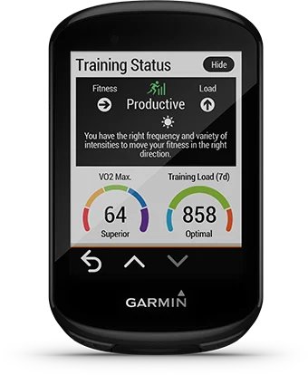 Garmin Jordan spec card (Edge 830 training status)