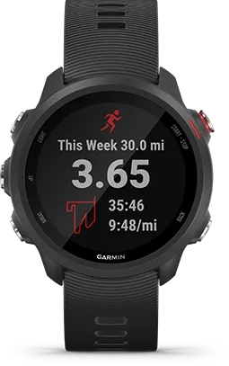 Garmin Jordan spec card (Forerunner 245 gps)