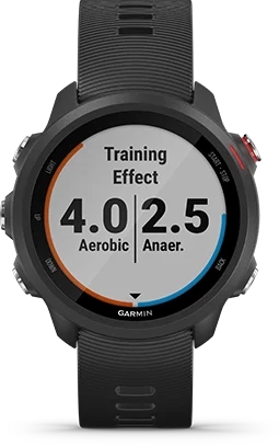 Garmin Jordan spec card (Forerunner 245 training effect)