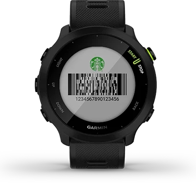 Garmin Jordan spec card (Forerunner 55 connect iq)