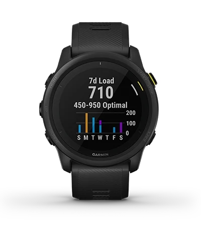 Garmin Jordan spec card (Forerunner 745 training load)