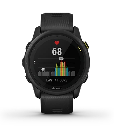 Garmin Jordan spec card (Forerunner 745 wrist based HR)