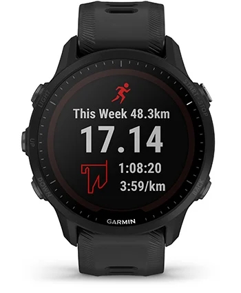 Garmin Jordan spec card (Forerunner 955 solar garmin connect)