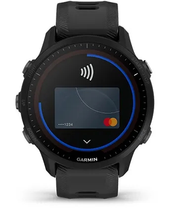 Garmin Jordan spec card (Forerunner 955 solar garmin pay)