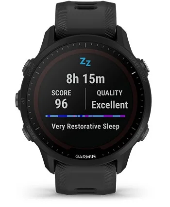 Garmin Jordan spec card (Forerunner 955 solar improved sleep)