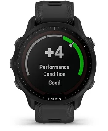 Garmin Jordan spec card (Forerunner 955 solar perf condition)