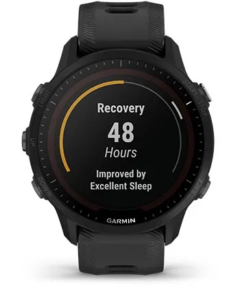 Garmin Jordan spec card (Forerunner 955 solar recovery)