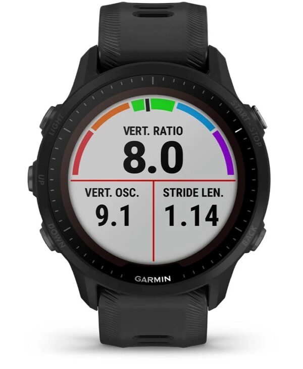 Garmin Jordan spec card (Forerunner 955 solar running dynamics)