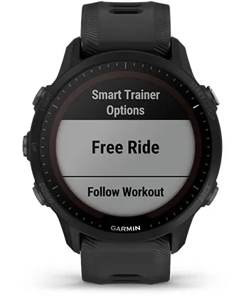 Garmin Jordan spec card (Forerunner 955 solar smart trainer)