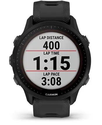 Garmin Jordan spec card (Forerunner 955 solar track running)