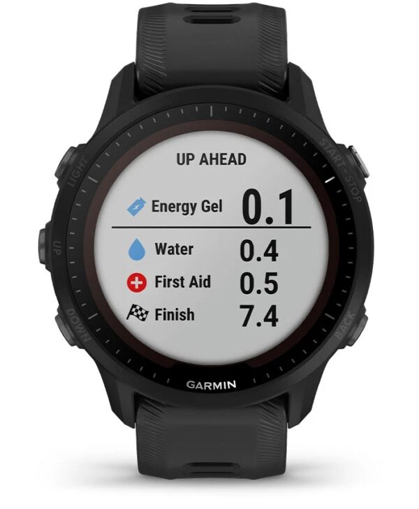 Garmin Jordan spec card (Forerunner 955 solar up ahead)