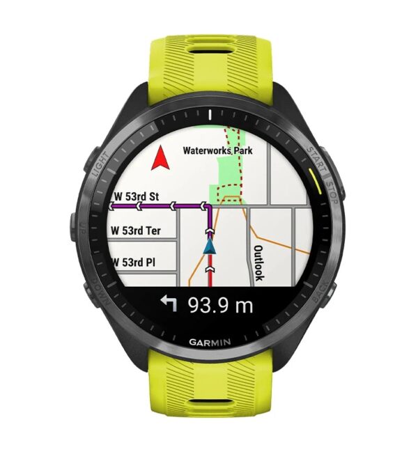 Garmin Jordan spec card (Forerunner 965 color mapping)