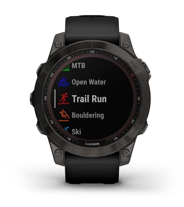 Garmin Jordan spec card (Fenix 7 sapphire solar built in sports)