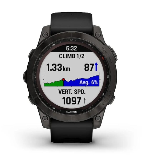 Garmin Jordan spec card (Fenix 7 sapphire solar climbpro)