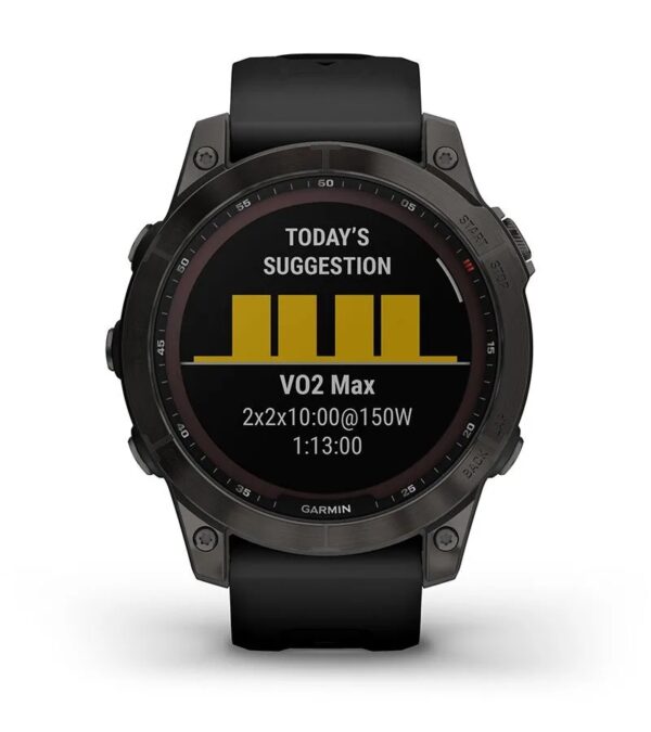 Garmin Jordan spec card (Fenix 7 sapphire solar daily suggested)