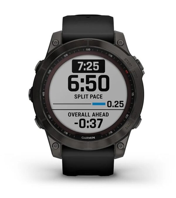 Garmin Jordan spec card (Fenix 7 sapphire solar pacepro)