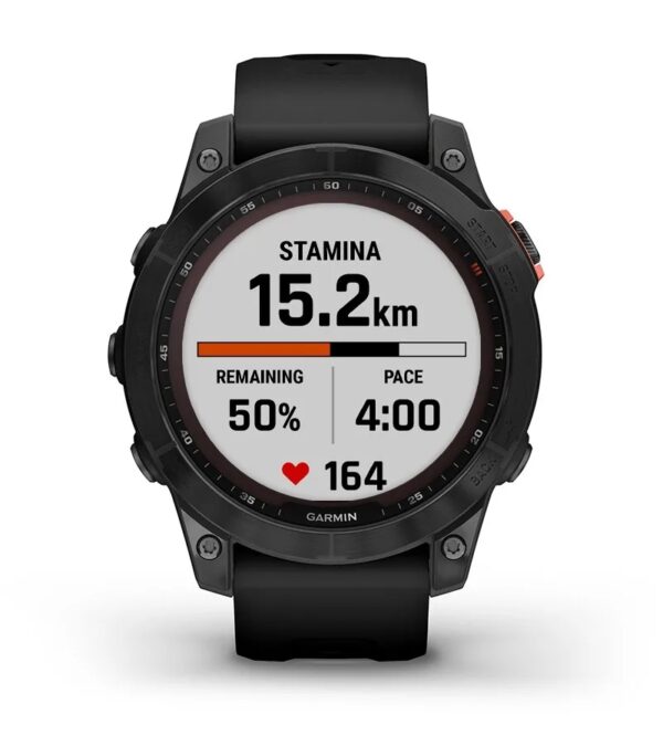 Garmin Jordan spec card (Fenix 7 sapphire solar stamina)