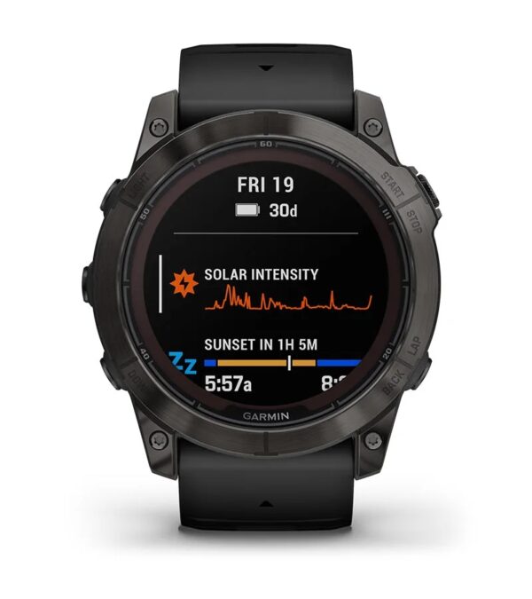 Garmin Jordan spec card (Fenix 7x pro sapphire solar long battery)