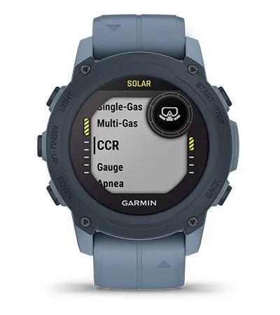 Garmin Jordan spec card (Descent G1 solar dive moves)