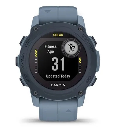 Garmin Jordan spec card (Descent G1 solar fitness age)