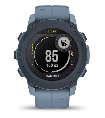 Garmin Jordan spec card (Descent G1 solar hydration)