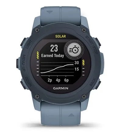 Garmin Jordan spec card (Descent G1 solar intensity mins)