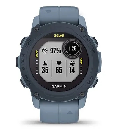 Garmin Jordan spec card (Descent G1 solar respiration)