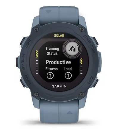 Garmin Jordan spec card (Descent G1 solar training status)