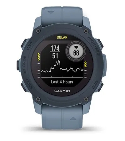 Garmin Jordan spec card (Descent G1 solar wrist based HR)