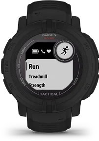 Garmin Jordan spec card (Instinct 2 Solar Tactical built in sports)