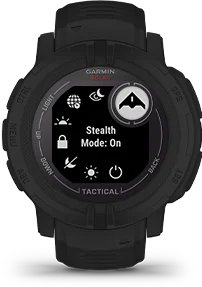 Garmin Jordan spec card (Instinct 2 Solar Tactical stealth mode)