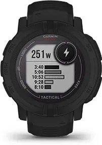 Garmin Jordan spec card (Instinct 2 Solar Tactical wrist based running power)