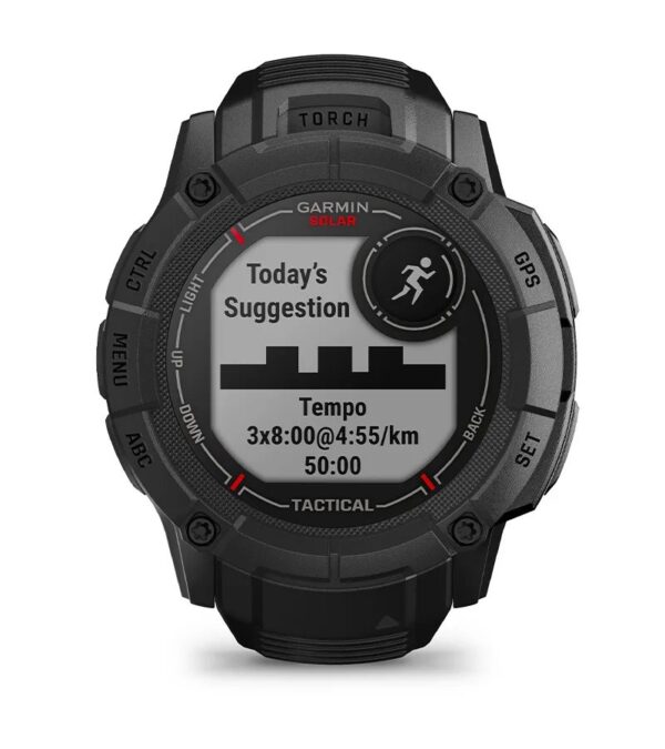 Garmin Jordan spec card (Instinct 2X solar tactical daily suggested)