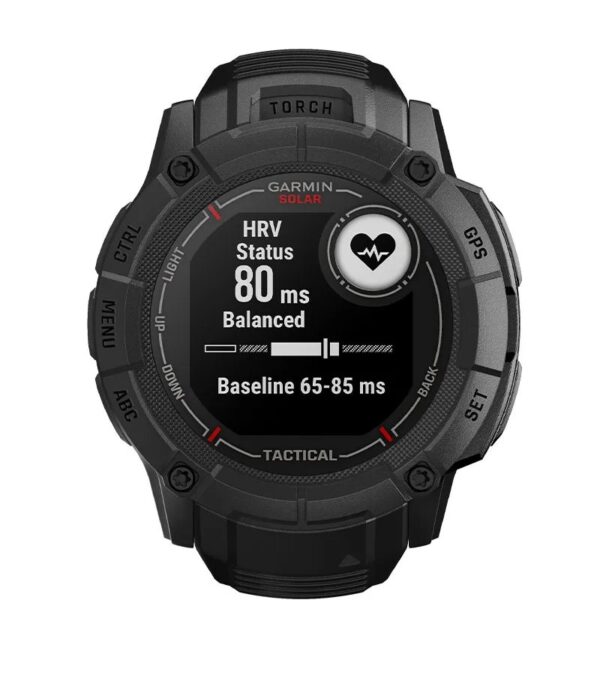 Garmin Jordan spec card (Instinct 2X solar tactical hrv status)