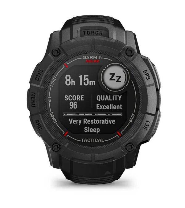 Garmin Jordan spec card (Instinct 2X solar tactical sleep score)